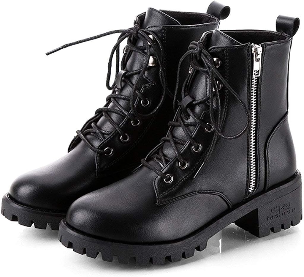 Damen Winterstiefel Mit Blockabsatz - Retro Cowboystiefel Mit Reißverschluss