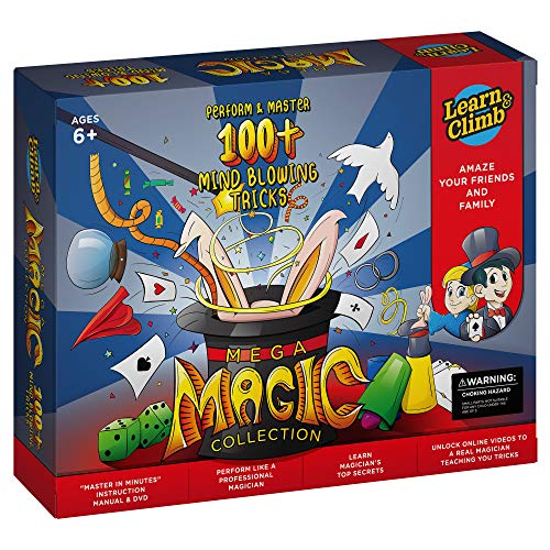 Mega Magic Kit for Kids. Perform Hundreds Today's Most Exciting Tricks. Magic Set with Instructional DVD