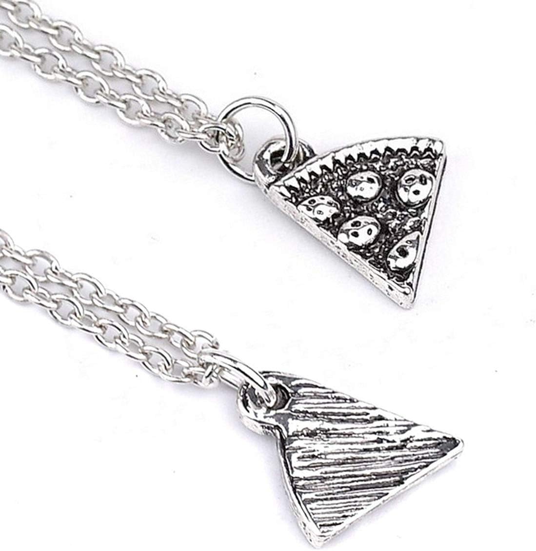 EQLEF Best Friends Pizza Necklaces, Silver, Women's Friendship Necklaces (Pack of 6), Small - Image 5