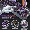 Gaming-Keyboard-and-Mouse-Combo-Gray-Alloy-Panel-Mechanical-feel-Wired-16-LED-RGB-Backlit-USB-Keyboard-with-Wrist-Rest-Phone-Holder-for-PC-Gamers-Xbox-PS4-3200DPI-LED-Breathing-Backlit-Mouse Wired Gaming Keyboard and Mouse Combo Set, Gray Alloy Panel, 16 LED RGB Backlit with Removable Wrist Rest, 26 Keys Anti…
