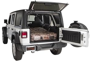 Pittman Outdoors AirBedz Rear Seat Air Mattress for SUV & Crossovers, Built-in Air Pump, Storage Bag, Patch Kit,Camo, 66" L x 52" W x 10" H, One Size, Camouflage