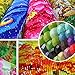 URSKYTOUS [100% Square Full Diamonds] Diamond Embroidery Kit Dinosaur Mosaic Crystal 5D Cross Stitch Diamond Painting DIY Sticker Decor Paintings for Adults,12