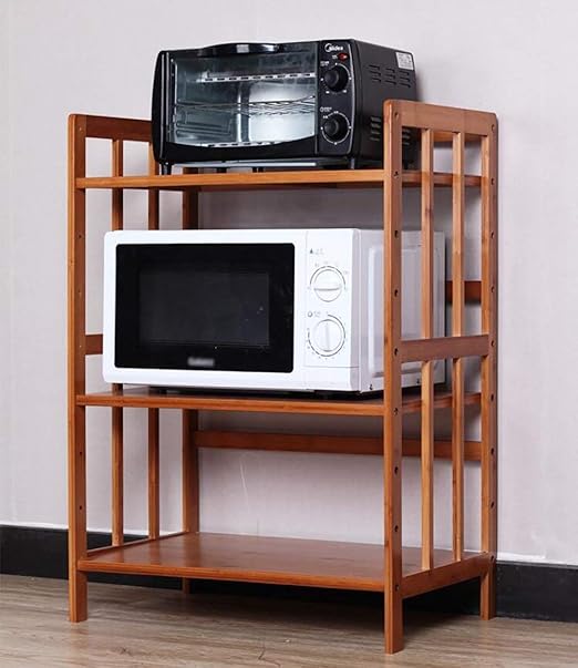 WEHOLY Estante de bambú para microondas y Horno, para Cocina, casa ...