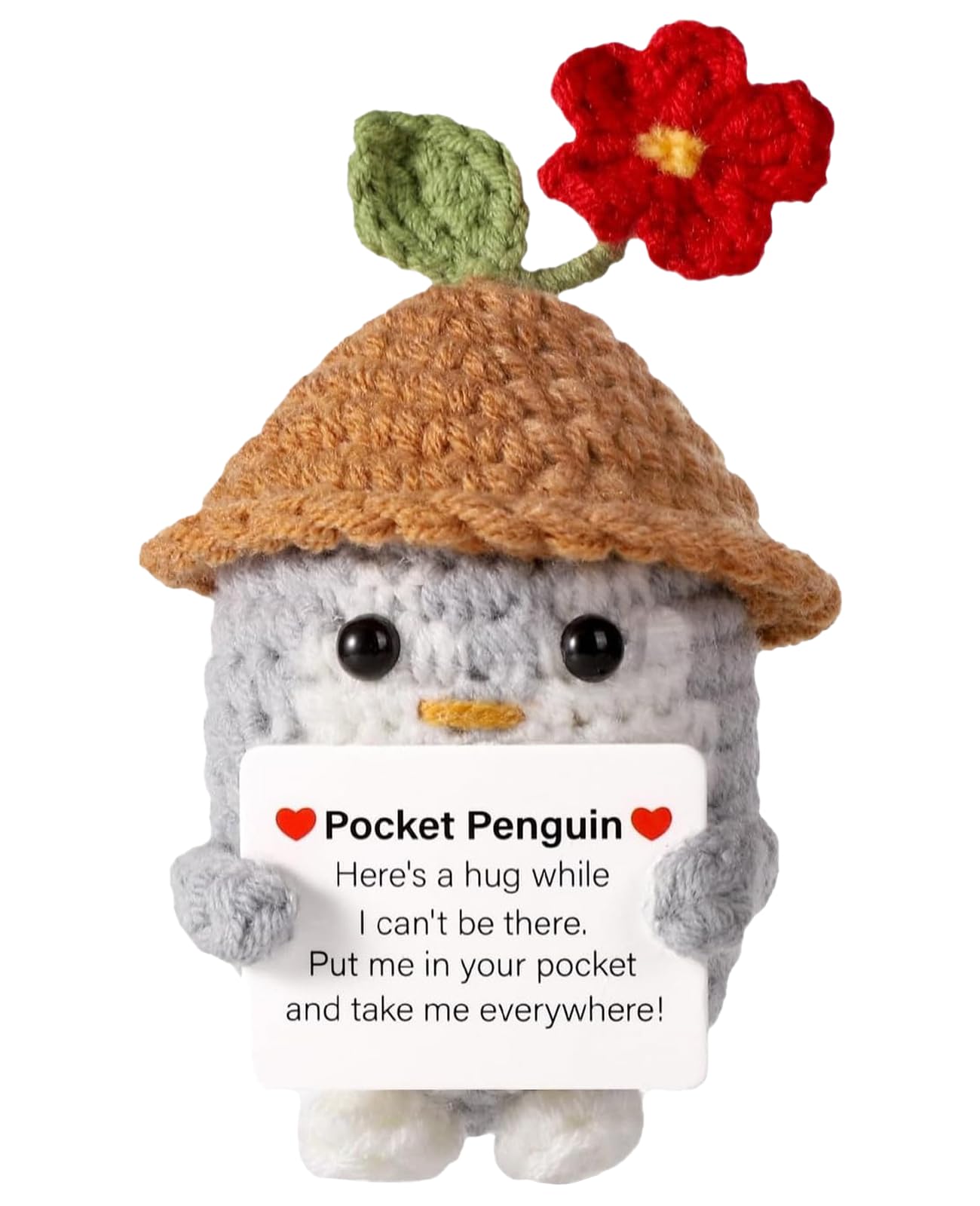 Leogony Positive Penguin Affirmation Gifts for Men Women, Good Luck Charm Motivational Gift, Positivity Cheer Up Gift for Birthday Party