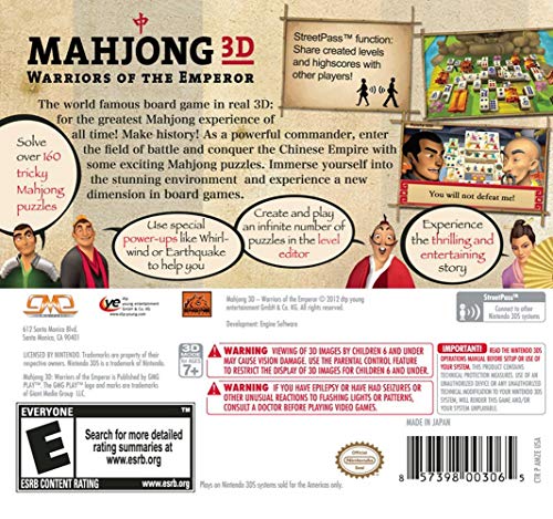 Mahjong 3D - Nintendo 3DS (Certified Refurbished)