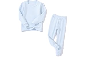 HahaNice Toddler Girls Boys Soft Cotton Warm Thermal Set for Kids