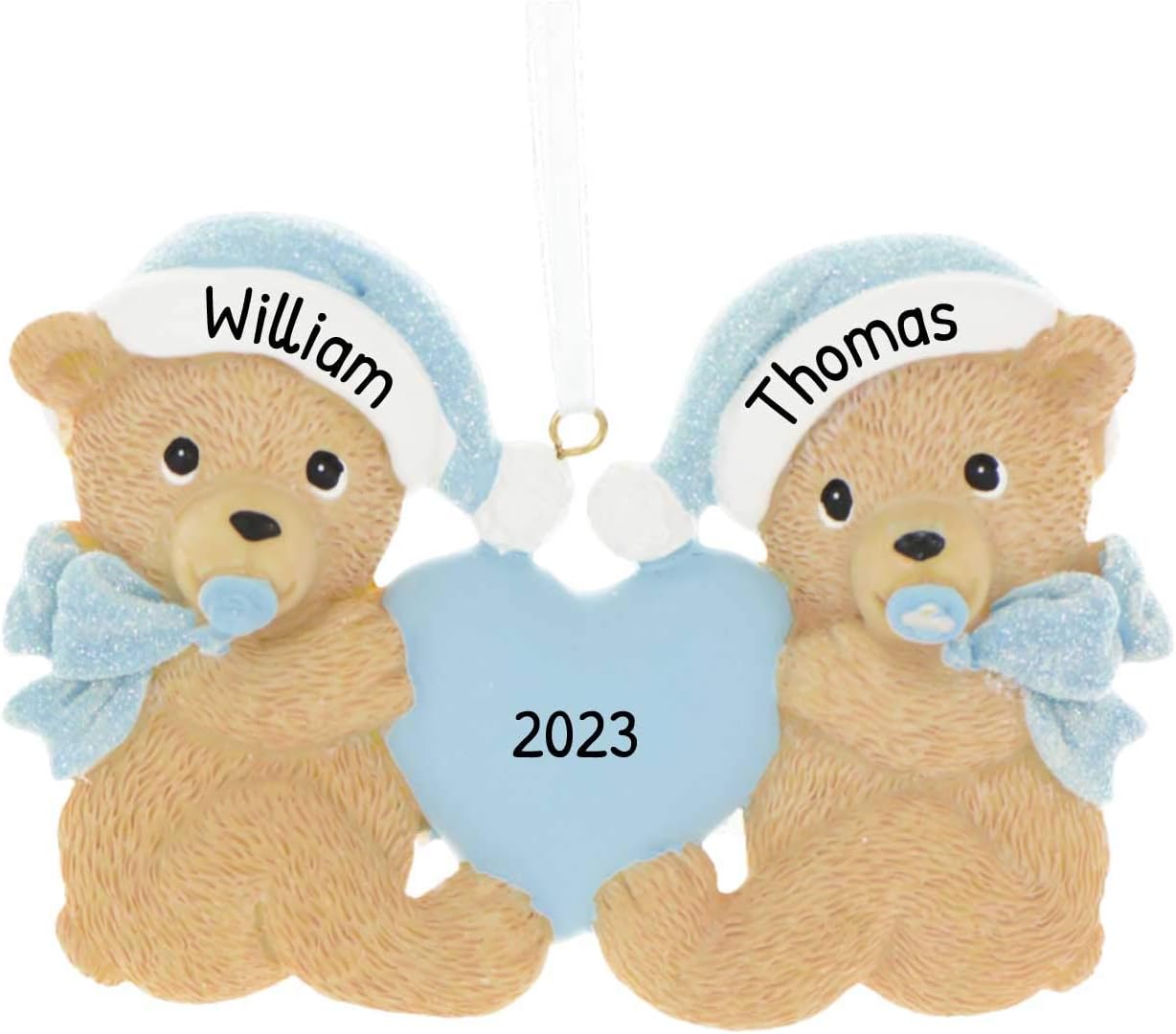twins first christmas ornament