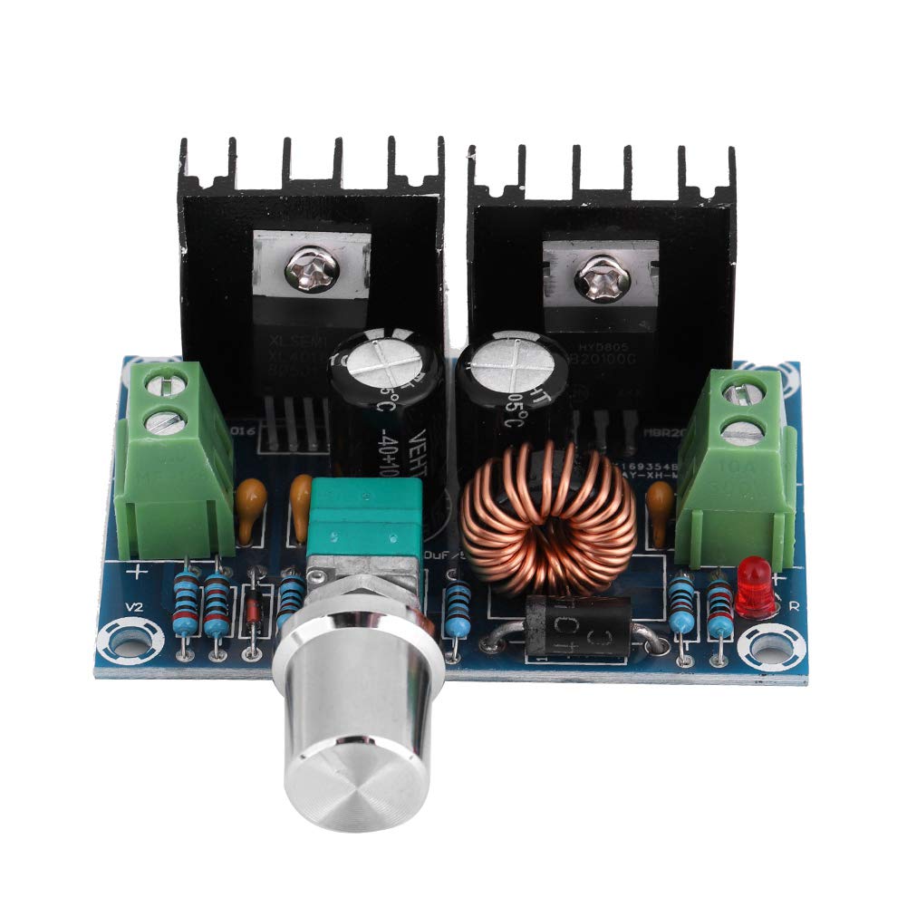 DC-DC Converter Voltage Regulator, DC4-40V 1.25-36V 8A 200W 94% Conversion Rate Regulated Power Supply