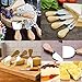 Cosmos Set of 4 Cheese Knives with Wood Handle Steel Stainless Cheese Slicer Cheese Cutter (Set of 4 Cheese Cutters)