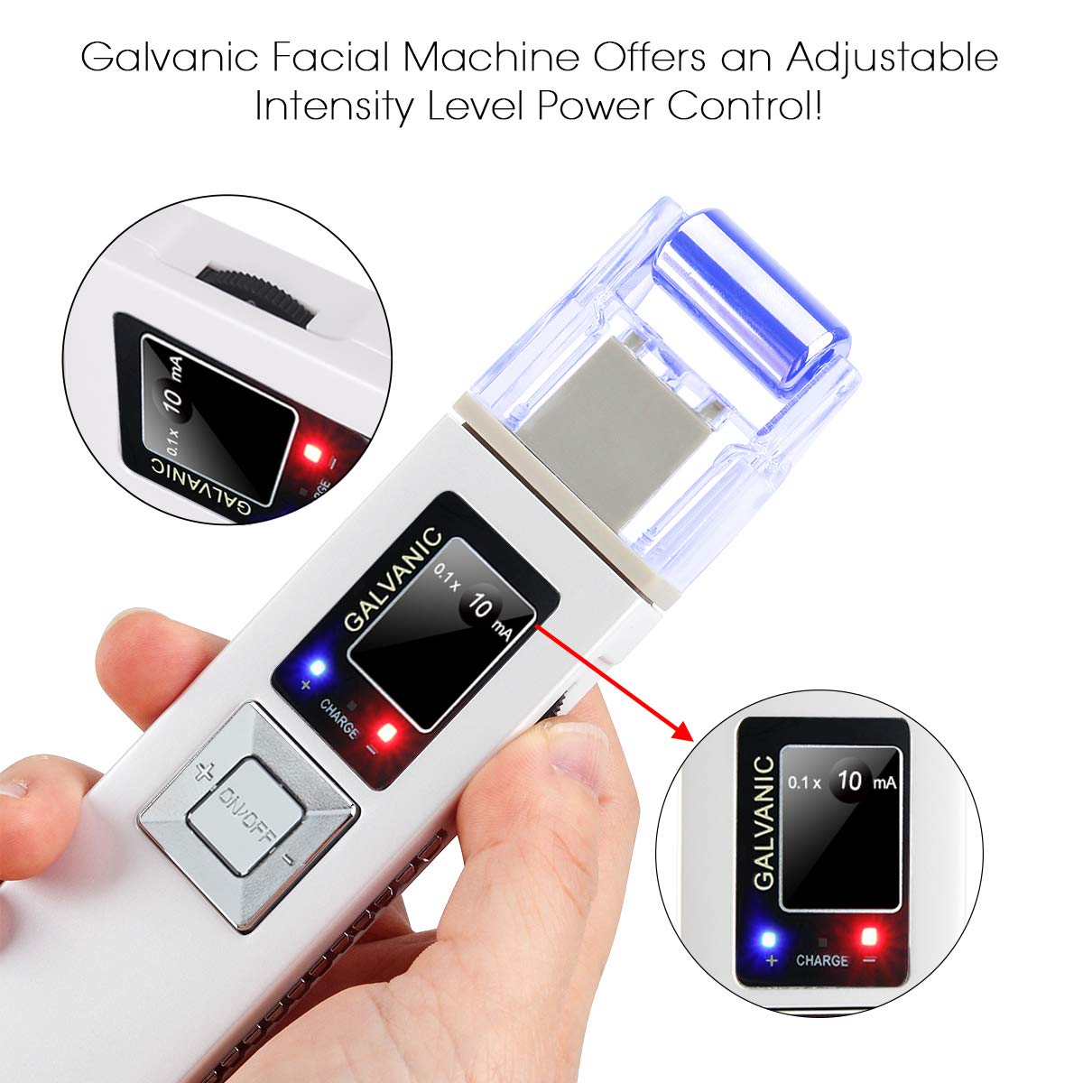 Portable Galvanic Microcurrent Skin Firming Machine, Anti-aging Face Lift Massager Home Use Beauty Salon Device: Beauty