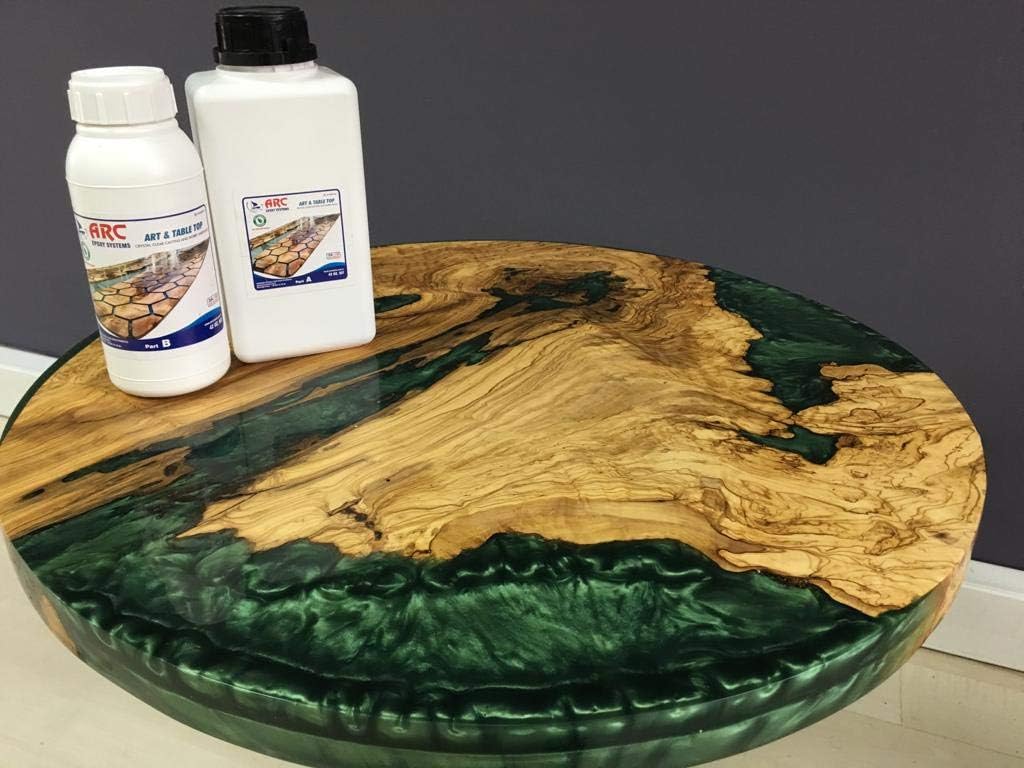 ARC Low Viscosity Ultra Clear Epoxy Resin UV 3D Art River Table 1kg Kilo