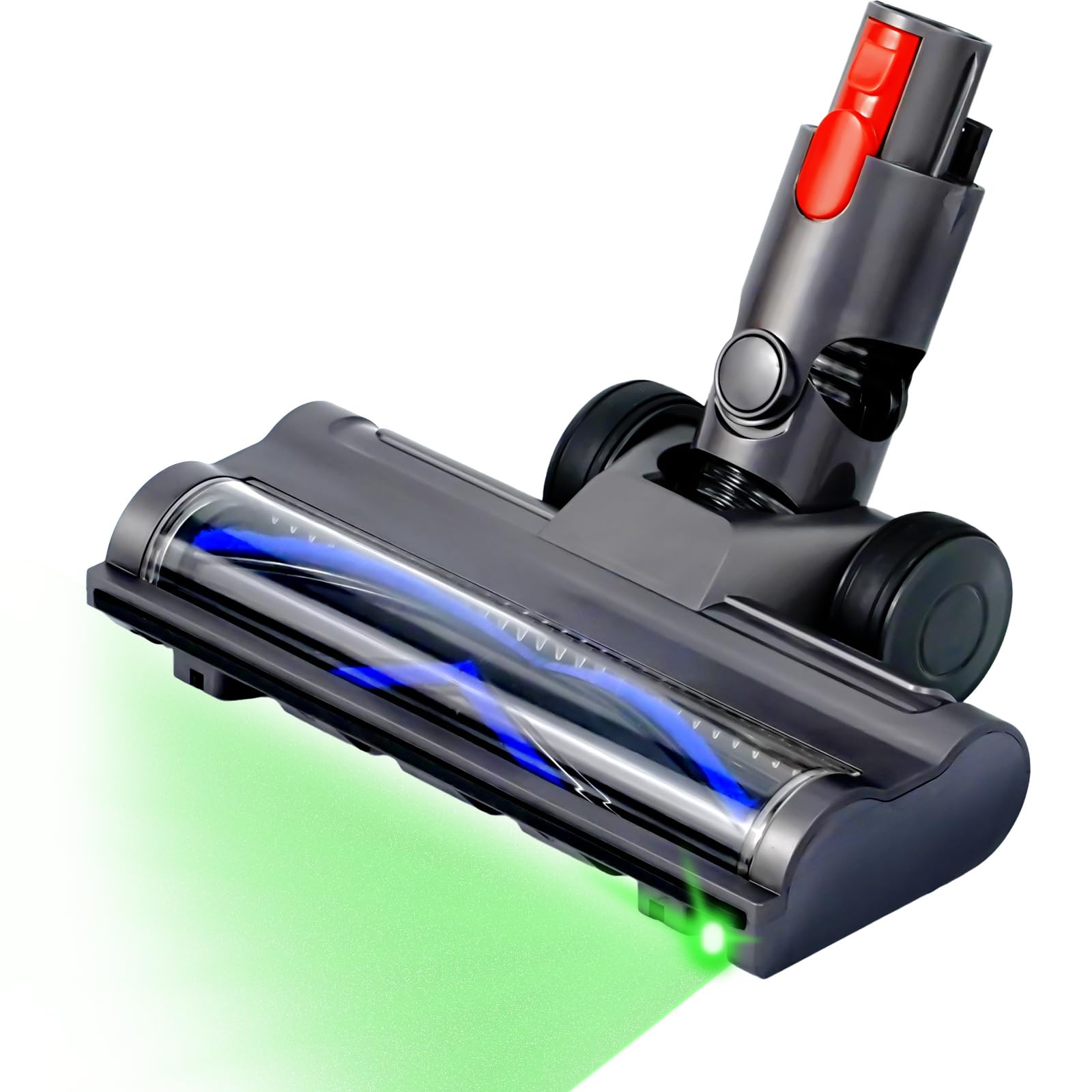 Photo 1 of Brush Head Motorhead Attachments for Dyson V7 V8 V10 V11 V15 Cordless Vacuum Cleaners, Hardwood Floor Roller Replacement Accessories Parts with Dust Detect Green Light