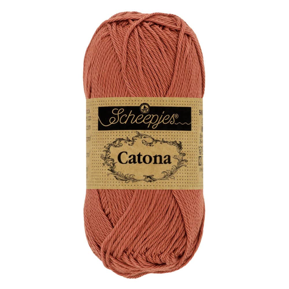 Scheepjes - Scheepjes Catona 504 Brick Red Yarn - 20x25g — image 1