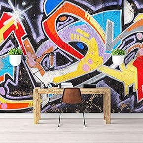 BRAND_NAMEWall Mural Simple and Mysterious Graffiti Art Removable