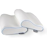 Tempur-Pedic TEMPUR-Neck™ + Cooling Pillow, Standard - Medium Profile - 2-Pack
