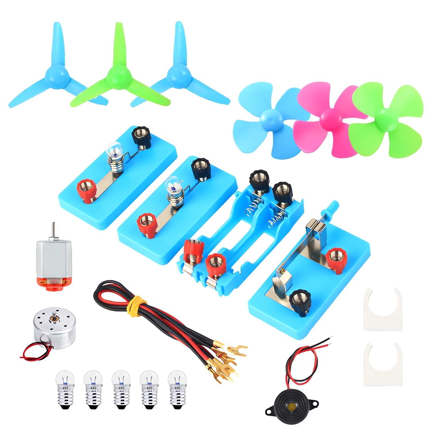 Photo 1 of Burnur DC Electric Motor Circuit Board Kit, Science Experiments Educational Circuits Learning Kits Set for Kids DIY STEM Toys Engineering Project