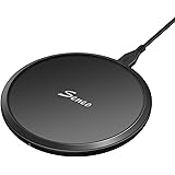 Seneo Wireless Charger, 7.5W Fast Wireless Charging Pad for iPhone Xs/XR/XS Max/X/8/8+, 10W Fast Charge for Galaxy Note 9/S9/S9+/S8/S8+/S7/Note 8, 5W for All Qi-Enabled Devices (No AC Adapter)