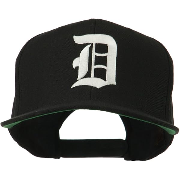 ミュージシャン Aooo Embroidery Logo Cap e4Hats.com Old English P Embroidered Flat Bill Cap - Black