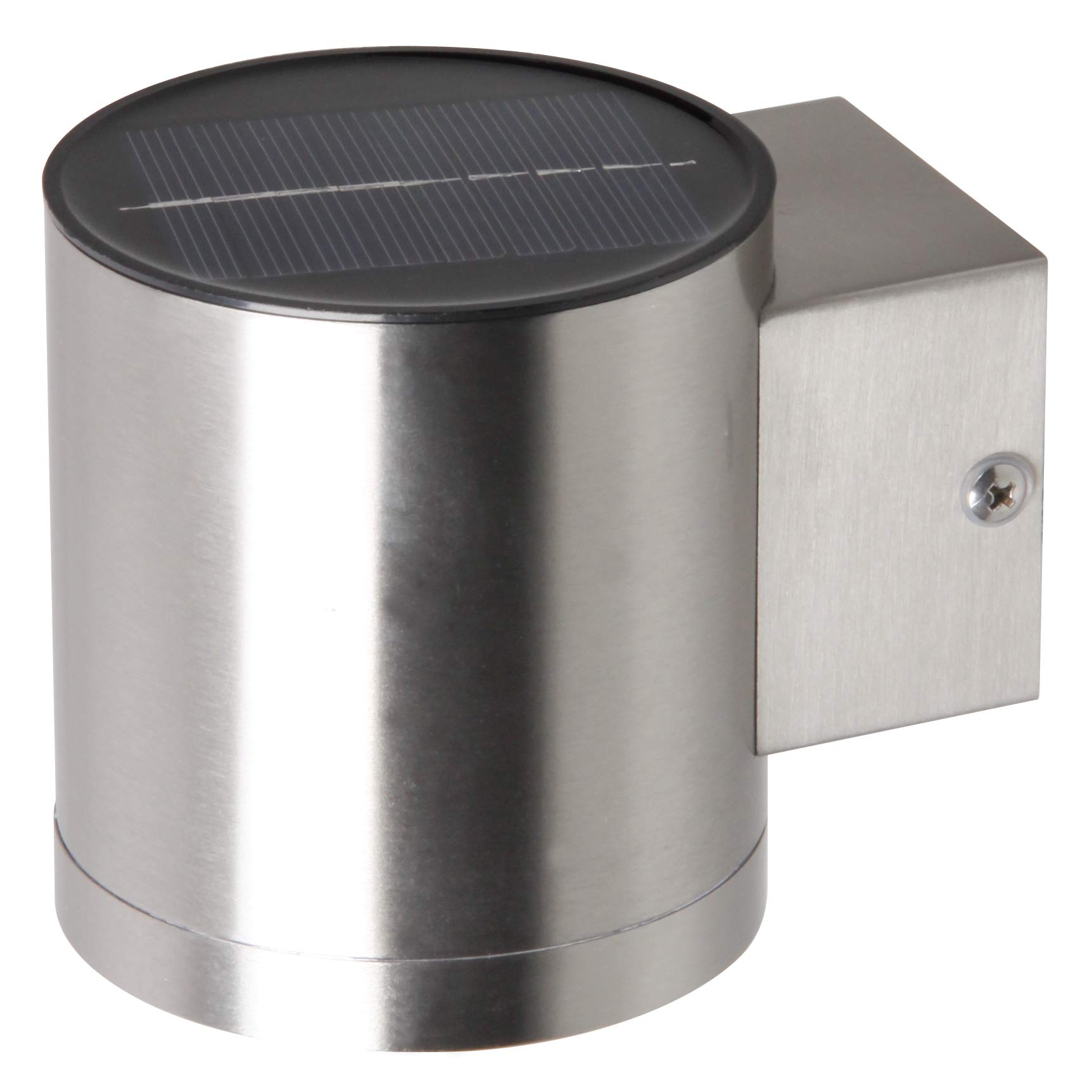 Smartwares Outdoor Solar Wall Light - 35-Lumen - LED Solar Lamp - Stainless Steel - IP44 - Wireless - Lighting for Garden, Terrace or Entrance - Up to 8 Hours Runtime - 10.022.70