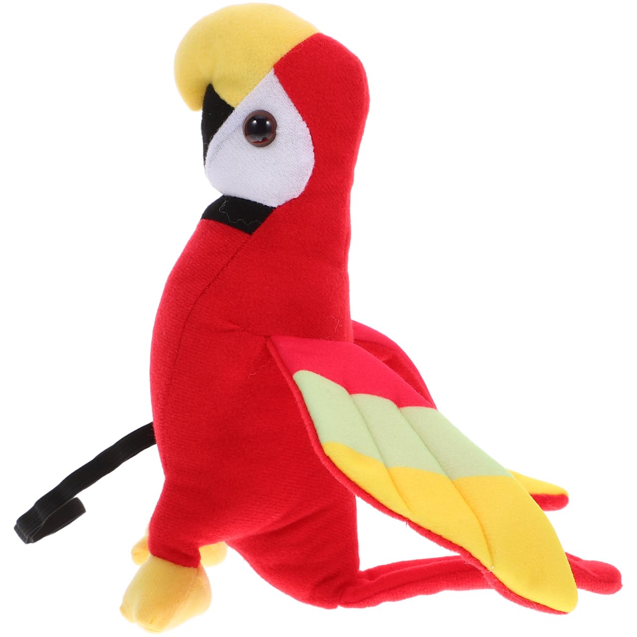 Amosfun Halloween Pirate Parrot, Plush Stuffed Parrot on Shoulder, Bird on Shoulder with Elastic Band, Halloween Pirate Costume Accessories
