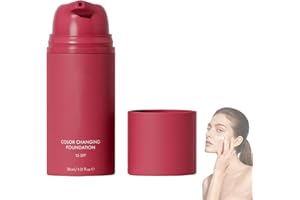 Korean Color Changing Foundation, Full Coverage Long-Lasting Flawless Makeup for All Skin Types (1PCS)