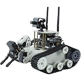 Yahboom DIY Programmable Project ROS Starter Tank Chassis Robot with AI Camera for Jetson Nano B01 Recognition Tracking OpenCV MediaPipe (Transbot-SE Without Nano)