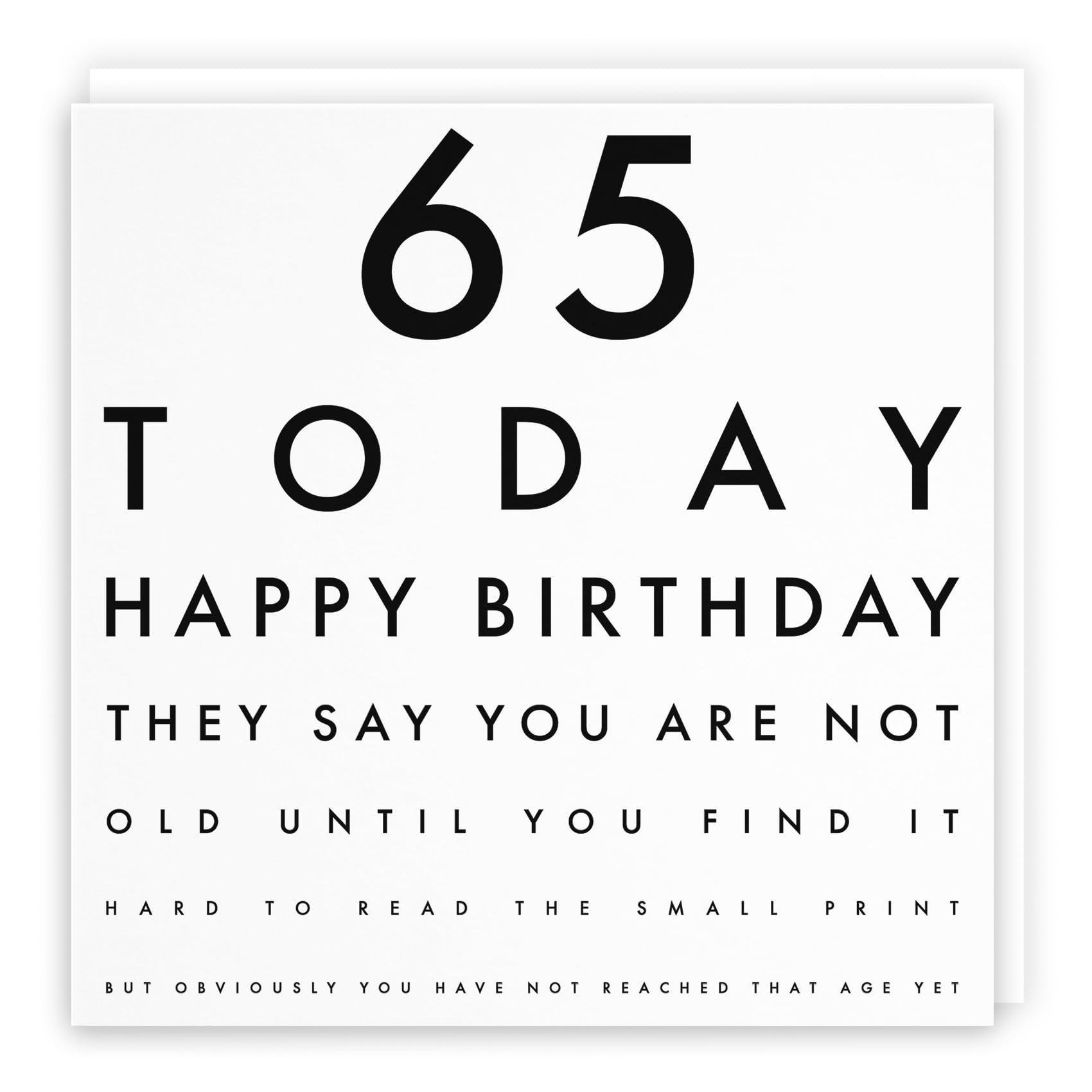 Hunts England - Funny 65th Birthday Card - Joke - Age 65 - For Him, Her, Boyfriend, Girlfriend, Husband, Wife, Women, Men, Partner, Friend, etc.
