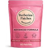 Berberine Patches for Women and Men | Extra-Strength Formula 60 Days Supply | Made with Natural Ingredients L-Glutamine, Pomegranate and Cinnamon Extract
