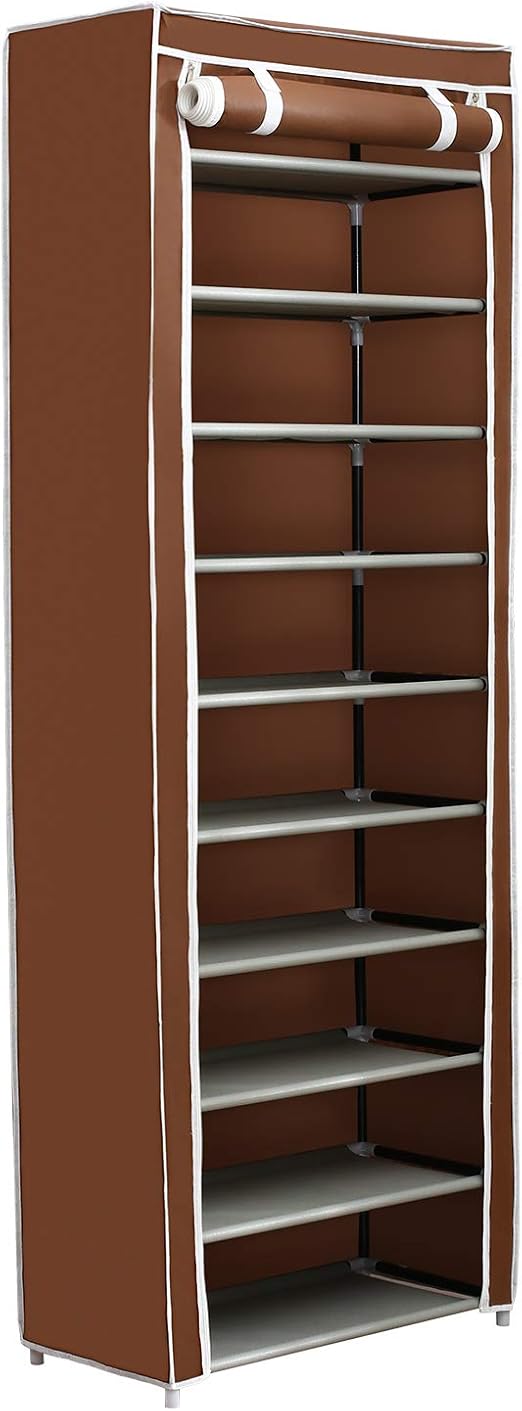 Homebi 10Tier Shoe Rack Tower Portable Storage Organizer