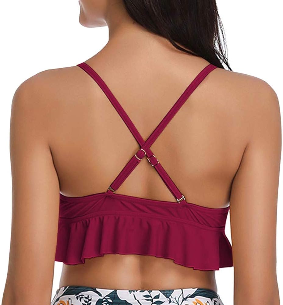 flowy bikini crop top