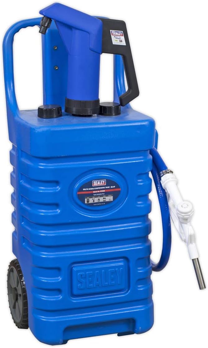 Sealey DT55BCOMBO1 55ltr Mobile Dispensing Tank with AdBlue Pump - Blue - Image 3