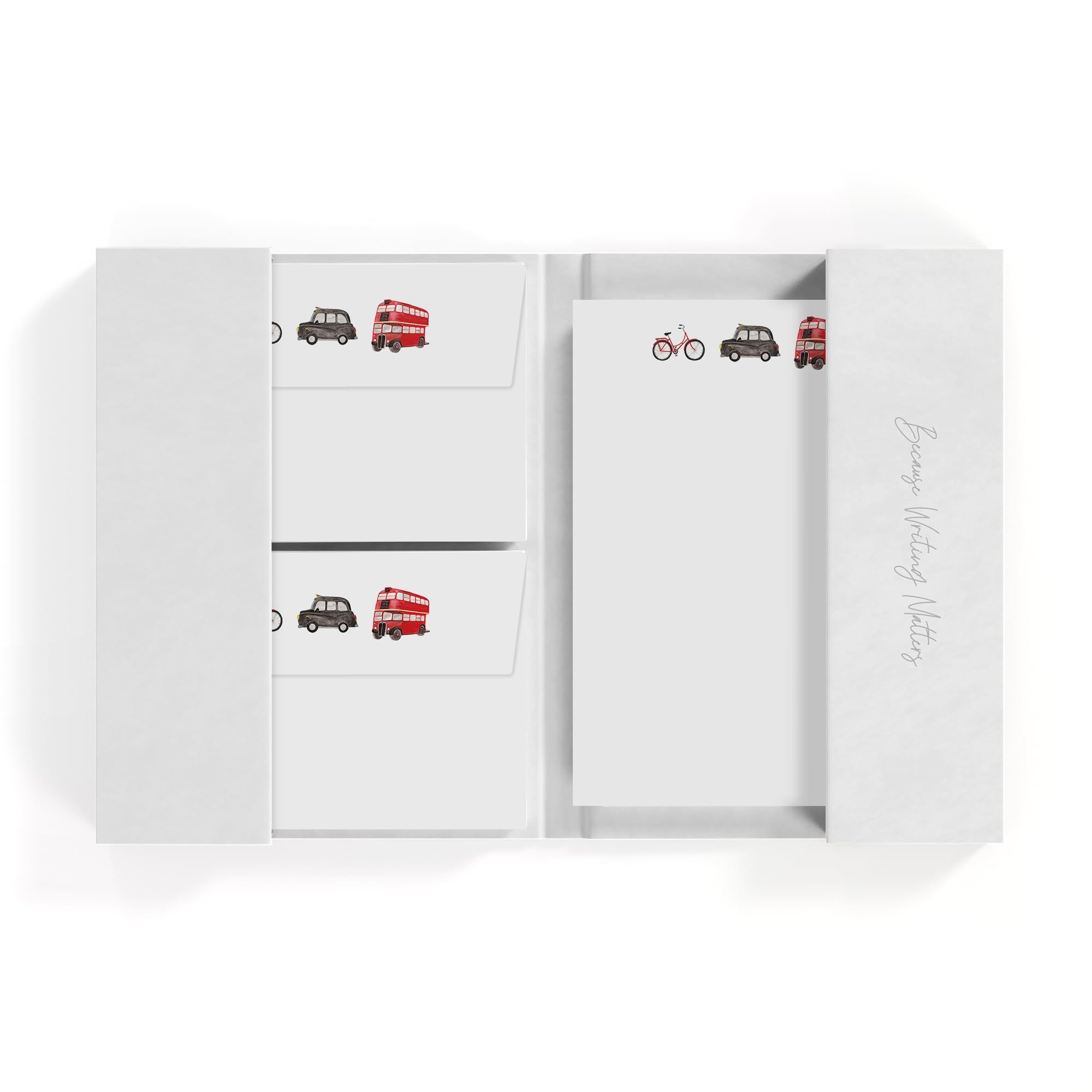 Me Loovely London Travel Letter Writing Paper and Envelopes Set A5 Size Writing Papers Stationery Supplies for Invitation Love Letter & Gift (20 Letters & 20 Envelopes with Folder)