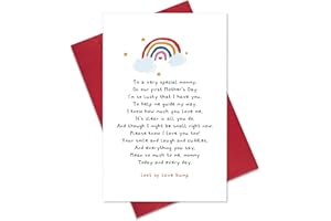 Ogeby Happy Mothers Day Card Gifts for Mom to Be, Cute Mother’s Day Poem Card from Bump, Lovely Pregnancy Announcement Card Gift