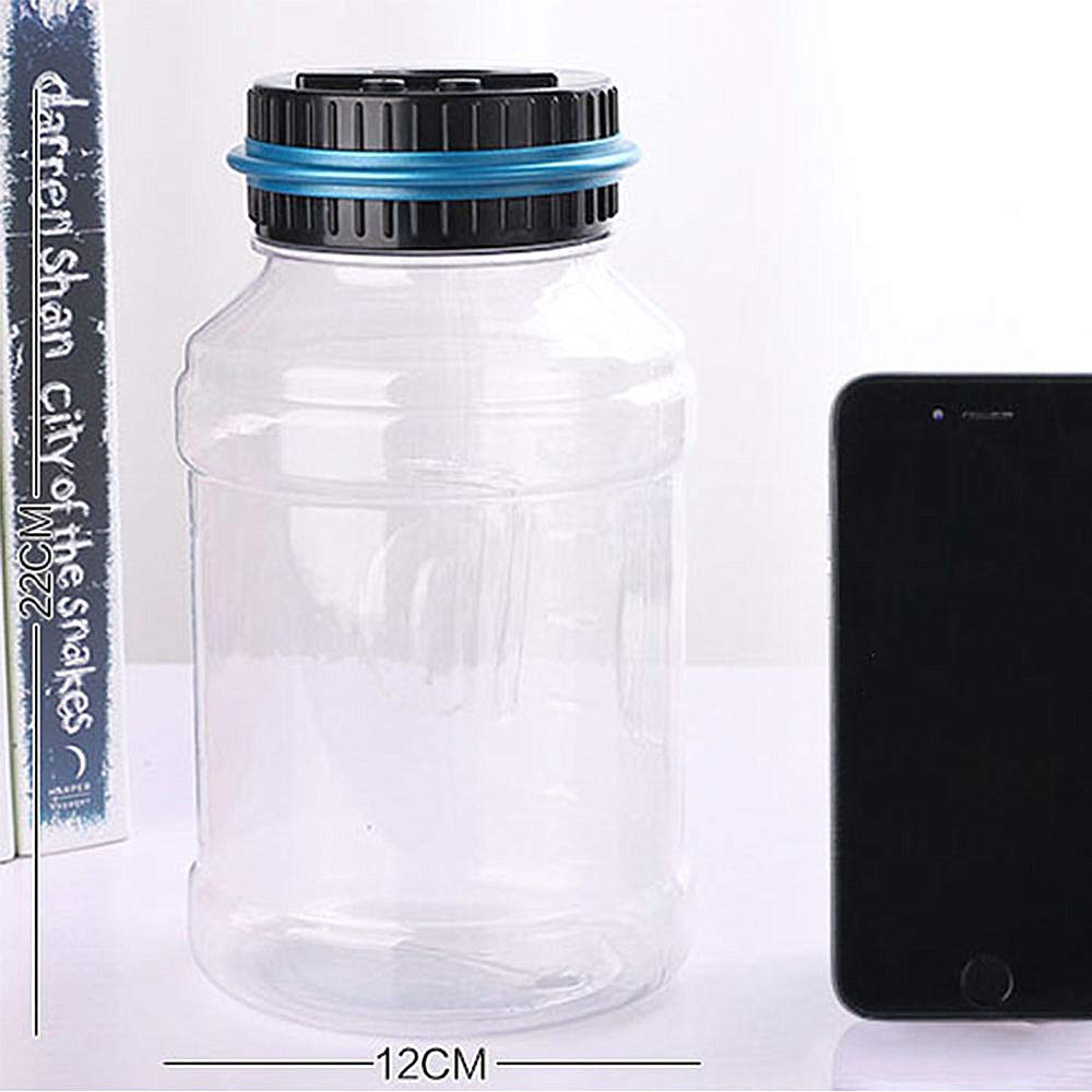 Die Geldkasten Zählendes Sparschwein Der Münze Flüssigkristallanzeige