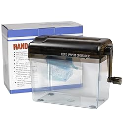 JIKIOU Mini Hand Shredder Portable Paper Shredder