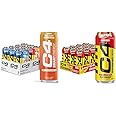 C4 Energy & Smart Energy Drinks Variety Pack, Sugar Free Pre Workout Performance Drink & C4 Energy Drink, Skittles, Carbonated Sugar Free Pre Workout Performance Drink