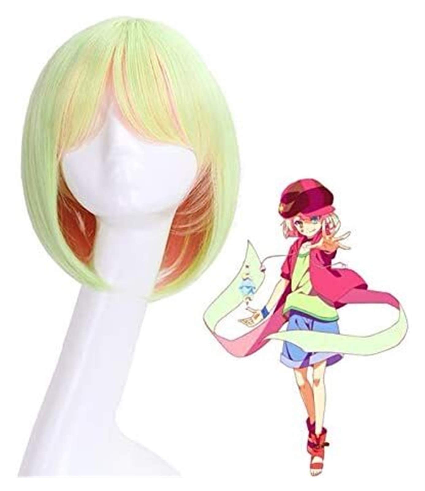 SUCICI NO GAME NO LIFE Nogemu Noraifu Tet Teto Short Straight Wig Cosplay Costume Heat Resistant Syn