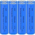 Yuntunele 8 Packs 18650 Rechargeable Battery 3.7V 3500mAh 18650 Flat Top Battery for Headlights etc