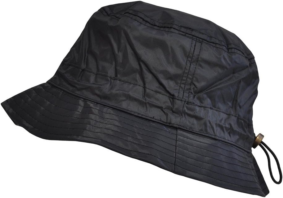 TOUTACOO, Adjustable Bucket Rain Hat, Nylon Look