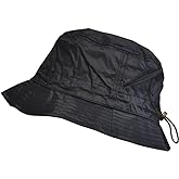 Toutacoo, Adjustable Bucket Rain Hat, Nylon Look