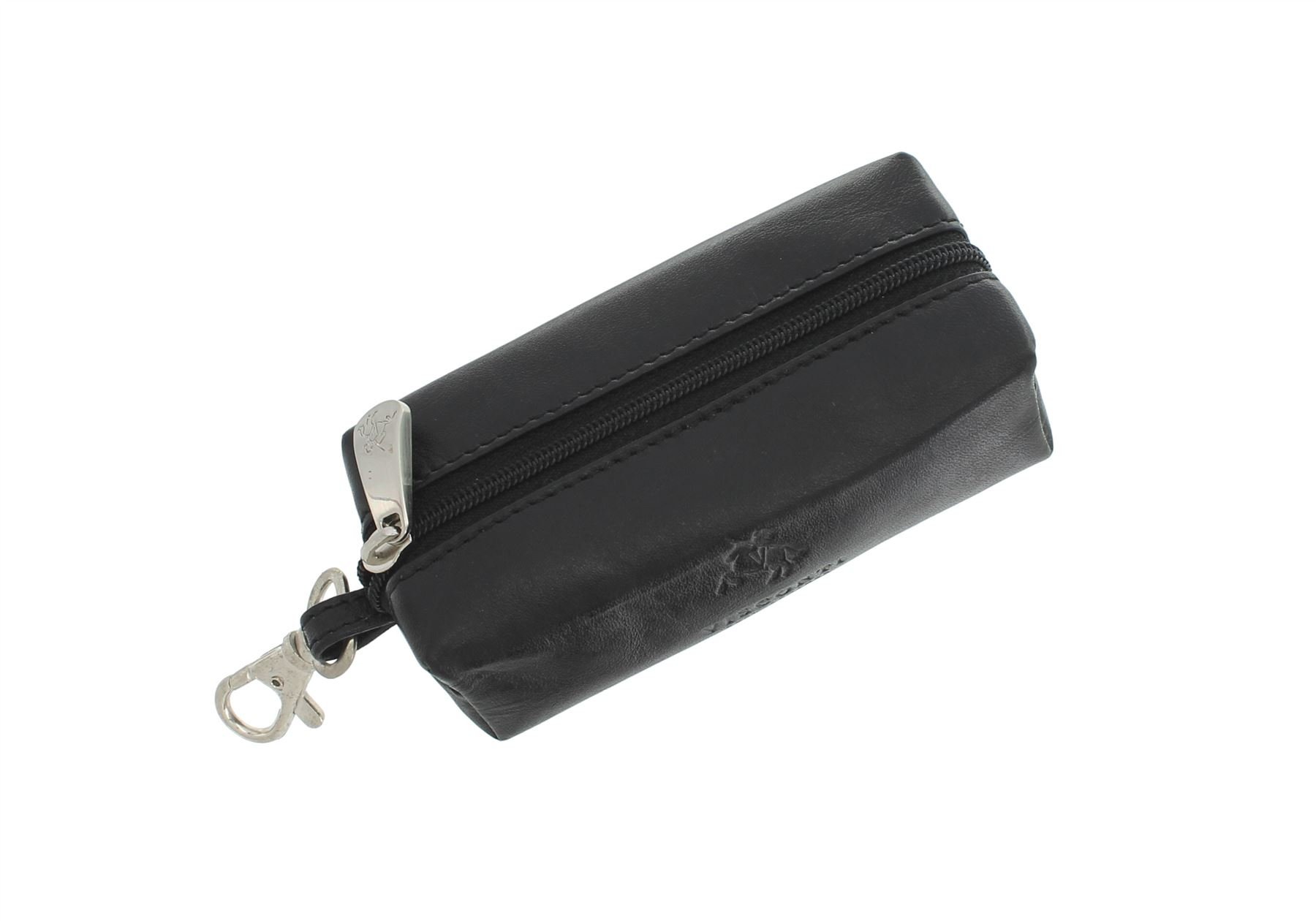 VISCONTI Monza Collection Prato Leather Keycase MZ18 Black