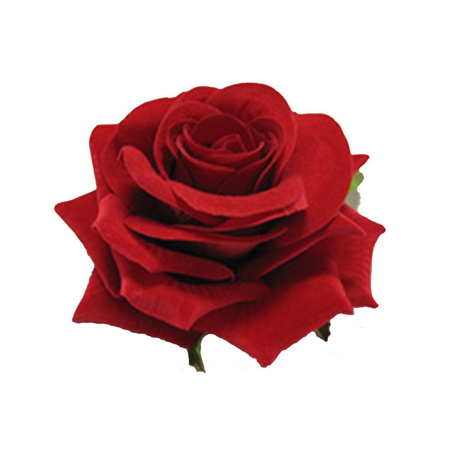 zelin fashion red fabric rose flower hair clip for women ( pack of 2 )