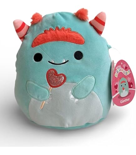 Squishmallow Kellytoy San Valentino 20 Cm | Ottie The Cupcake Peluche Rosa Super Morbido - 4