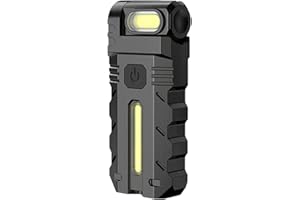 180° Rotating Head LED Work Light, 800 Lumens Dual Light Magnetic Flashlight Rechargeable, Swivial LED Flashlight for Emergen