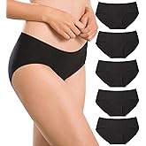 Altheanray Womens Underwear Cotton Seamless Soft Hipster Panties Ladies Mid Rise Bikini