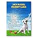 Jack Russell Terrier Property Laws Fridge Magnet