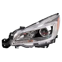 TRQ 2 Piece Headlight Assembly Set Halogen Driver