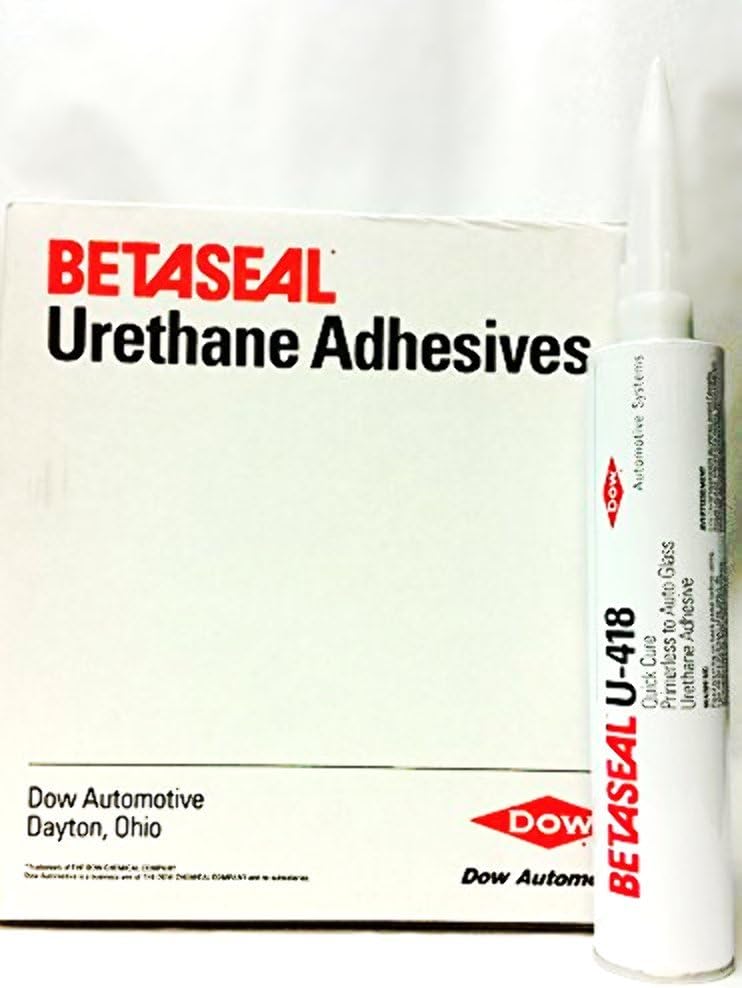 Dow Auto Glass Urethane Sealant Adhesive - Primerless (10 tubes) U-418 Case