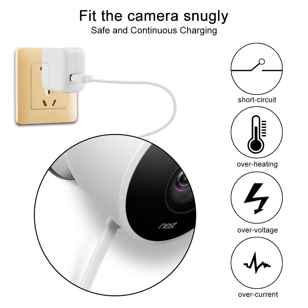 Security Camera Power Extension Cable 20 Ft Charging Cable for Wyze