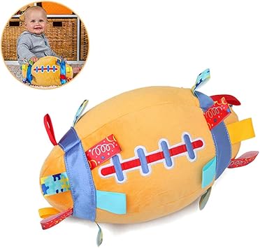 G-Tree Baby Soft Plush Rugby Ball with 